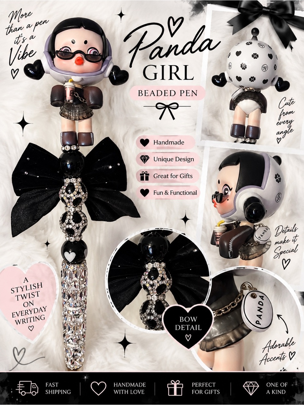 AUTHENTIC SKULL PANDA CUSTOM PEN